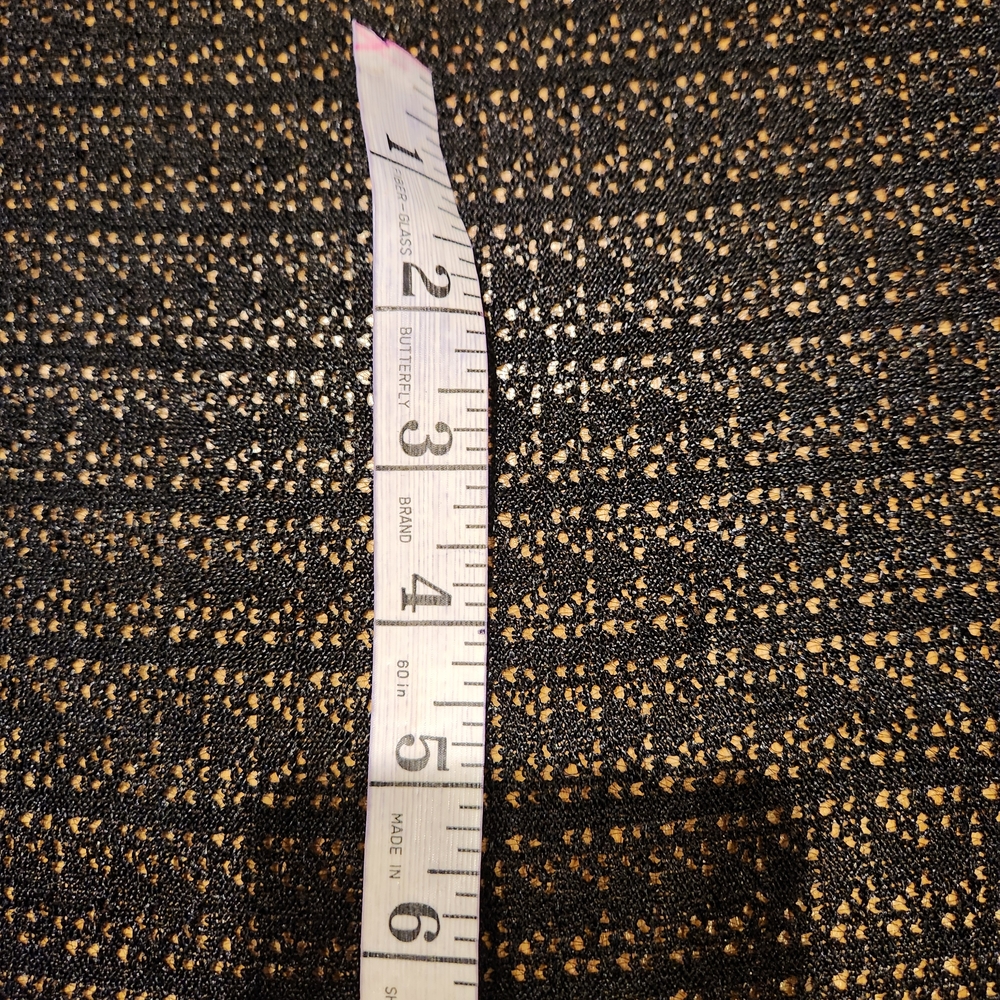 Black Stretchy Lace-likeTextured Fabric 4.2 yards 50" Wide